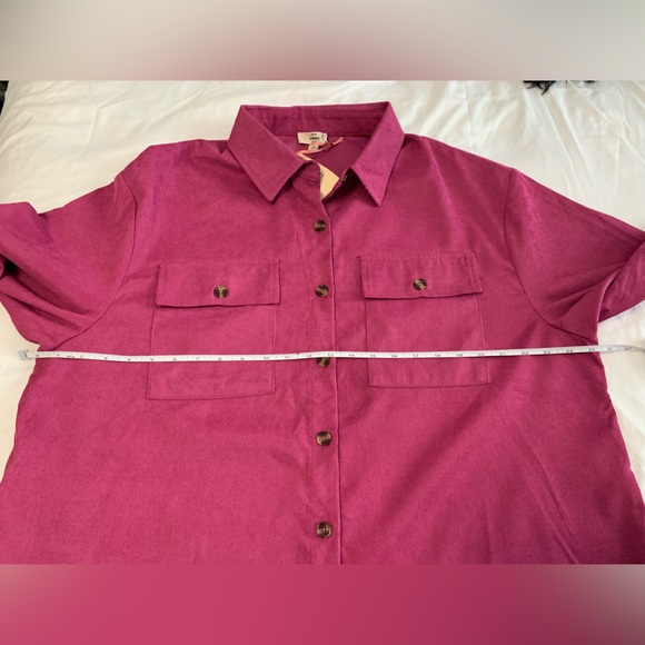 NWT Entro Vibrant Pink Collared Dress/Duster - Picture 14 of 16